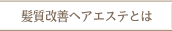 髪質改善ヘアエステ